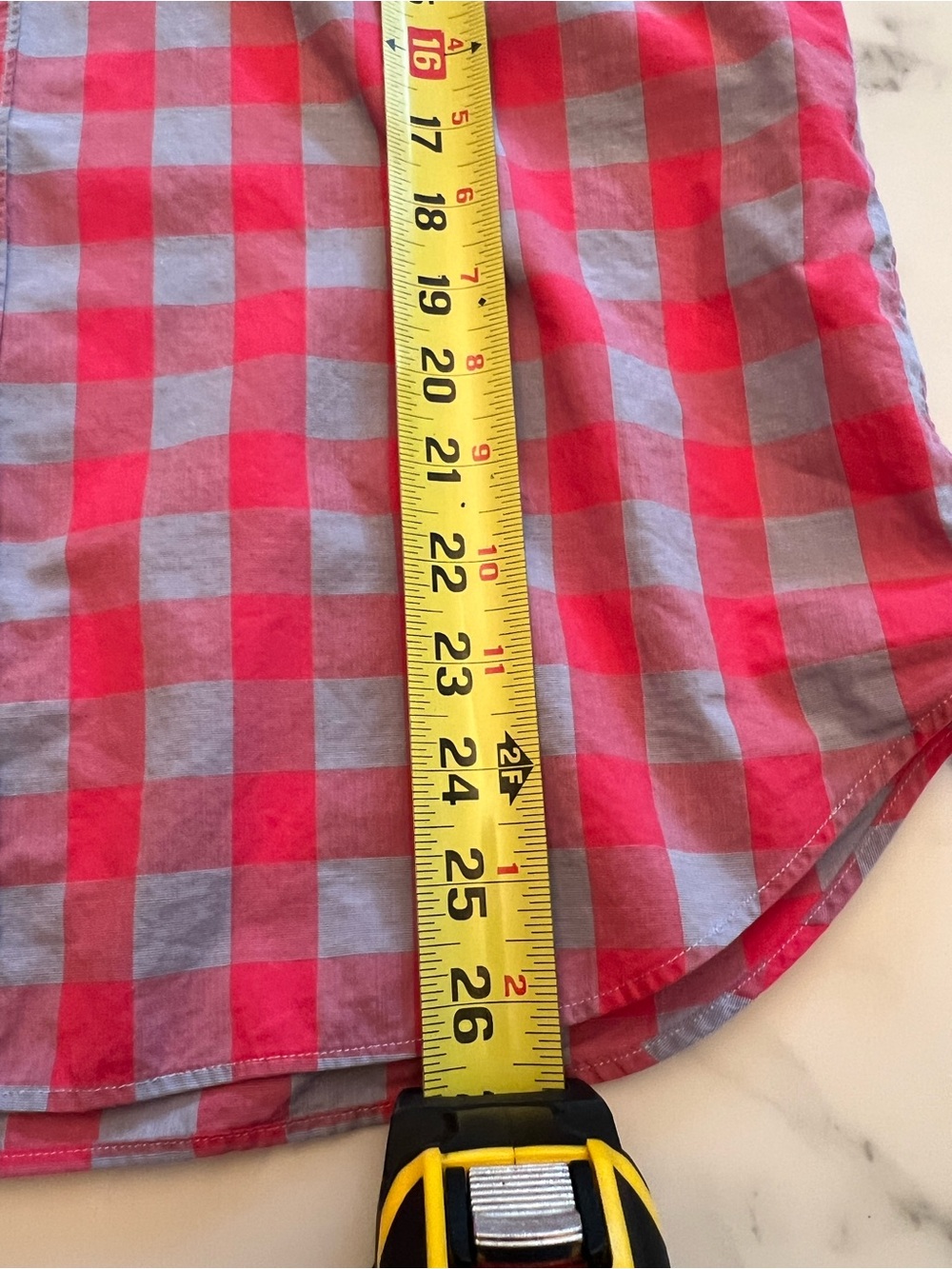 Men's Bonobos Short-Sleeve Check Button-Down Shirt - Pink & Light Blue, Size Med - Picture 6 of 6